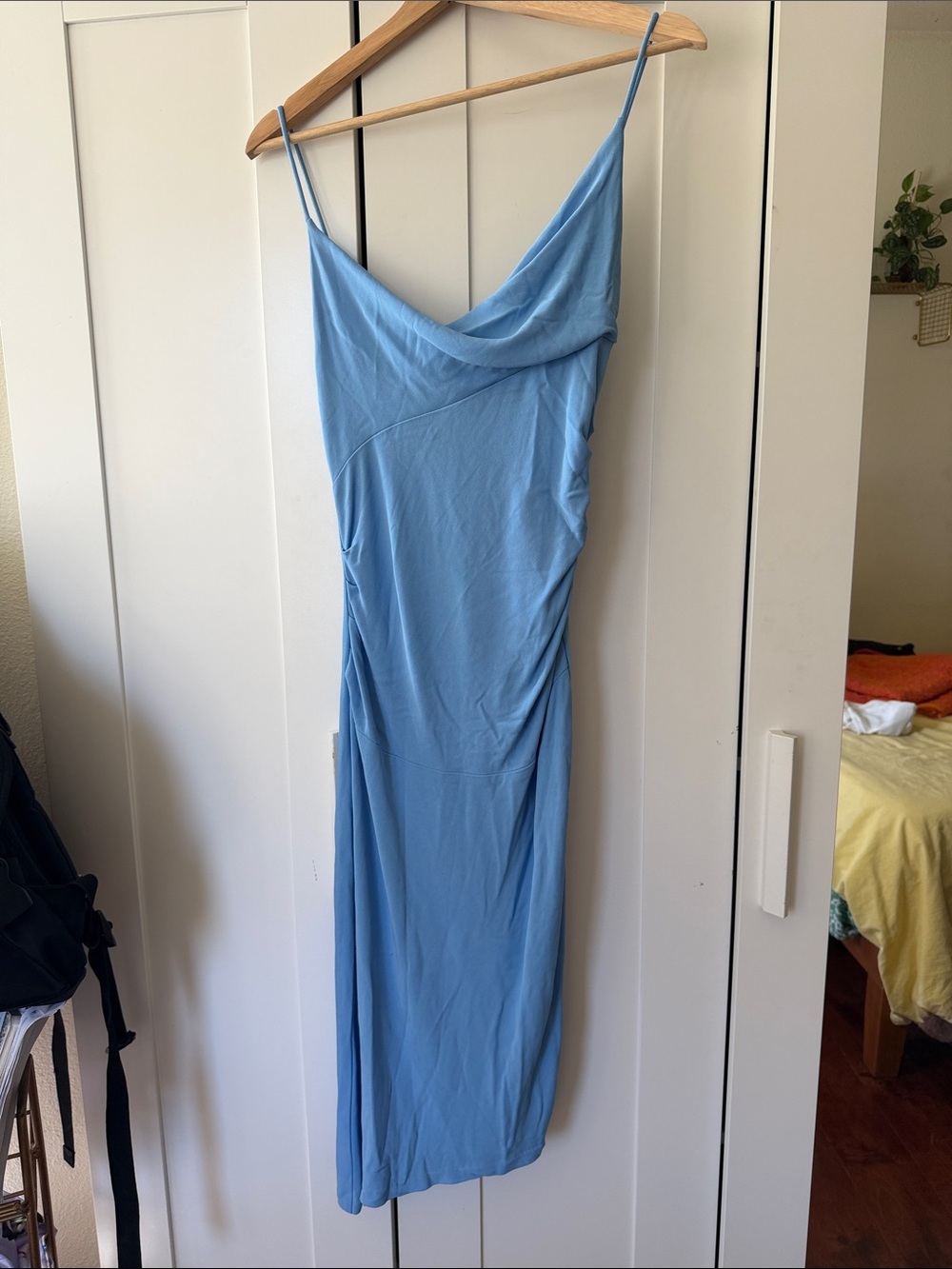 Diane Von Furstenberg Sky Blue Slip Midi Dress
